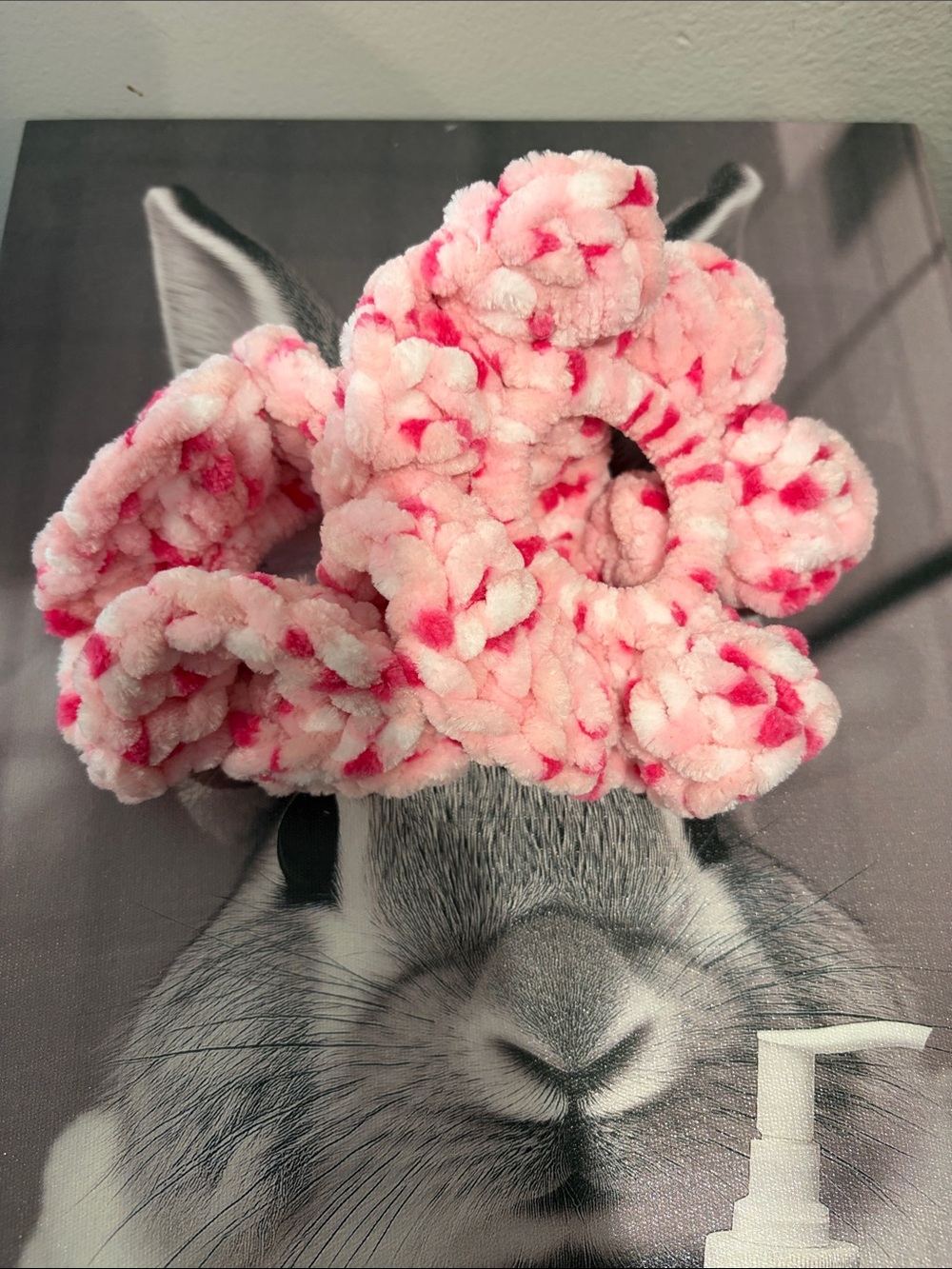 Plush Pink Set of 2 Scrunchies